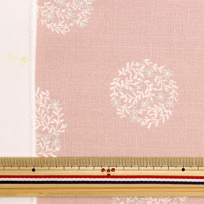 [From quantity 5] Fabric "LE DEPART Cotton Buckingham Flower Pink 142-1296-A1"