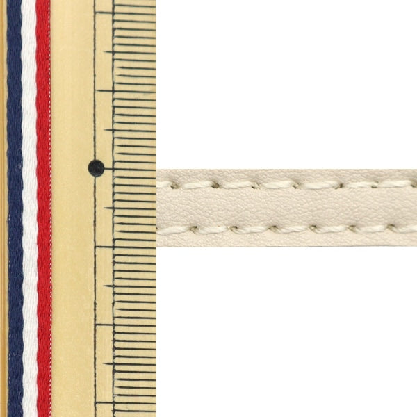 Materiale della borsa "Tape punti in pelle doppio sintetico circa 10 mm di larghezza #33 beige ftw10-33"