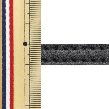 Materiale della borsa "Tape punti in pelle doppia di circa 10 mm di larghezza #01 Black FTW10-01"