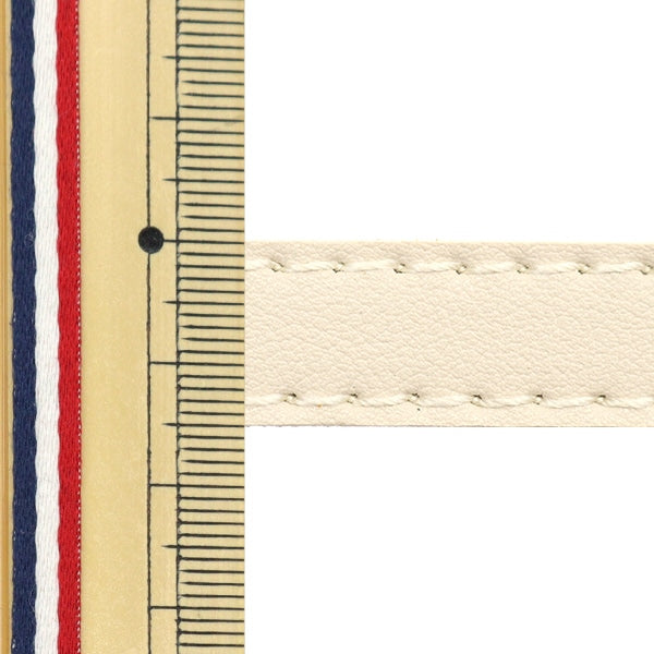 Materiale della borsa "Tape punti in pelle doppio sintetico di circa 15 mm di larghezza #33 beige ftw15-33"