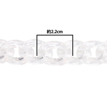 Handwerksteile "Twist Chain Clear ca. 60 cm"
