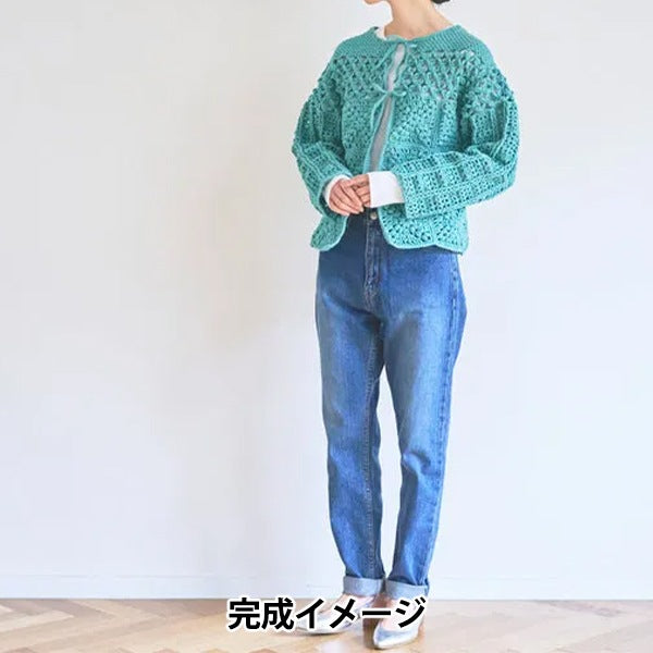 طقم حياكة "طقم سترة حياكة بزخارف Punyeco أخضر اليشم A-001" SAWADA Sawada