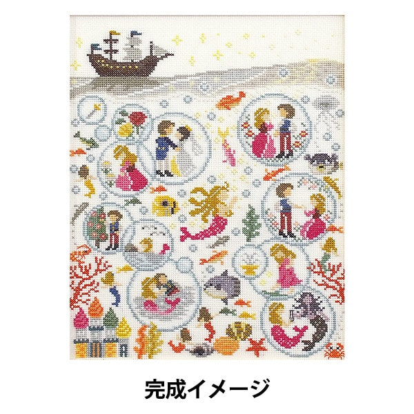 Embroidery kit "Nostalgic Story Human Fish Princess 7570" Olympus
