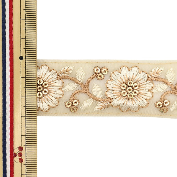 [From quantity 5] HandicraftTrim 『2023 Indian embroidery trim 604C]