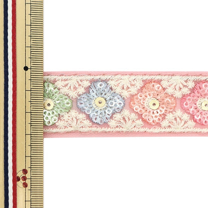 [From quantity 5] HandicraftTrim 『2023 Indian embroidery trim 607G]