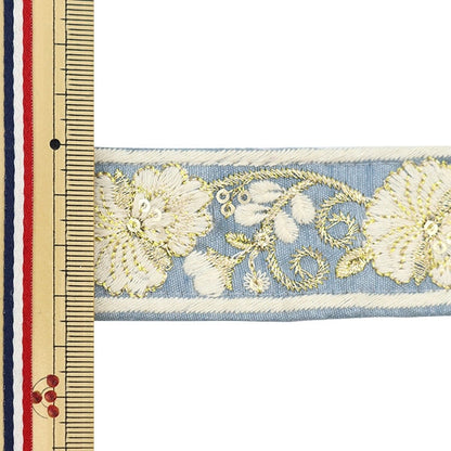[From quantity 5] HandicraftTrim 『2023 Indian embroidery trim 645i]