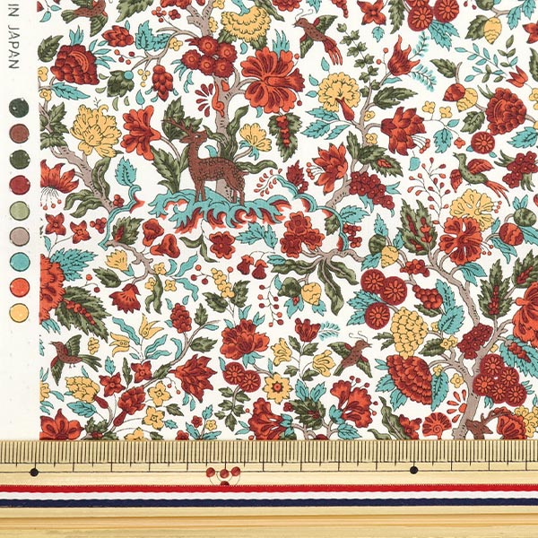 [From quantity 5] Fabric "Liberty Fabric Tana lawn Soldters Forest 3633238-23ct] Liberty Japan