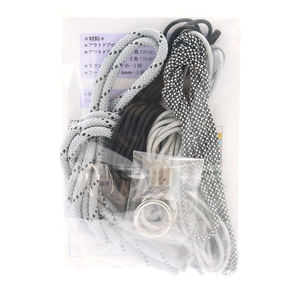 Handicraft kit "Rope handle to be made with mushrooms 3515 monotone" MARCHENART fairy tale art
