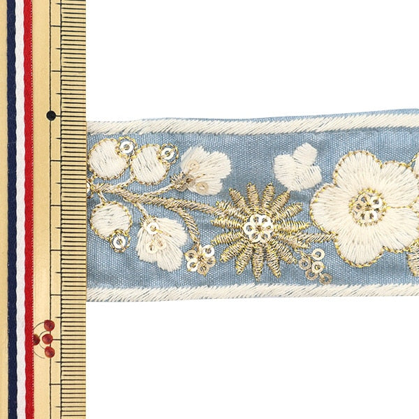 [From quantity 5] HandicraftTrim 『2023 Indian embroidery trim 654i]