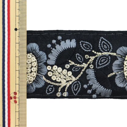 [From quantity 5] HandicraftTrim 『2023 Indian embroidery trim 43205B2]