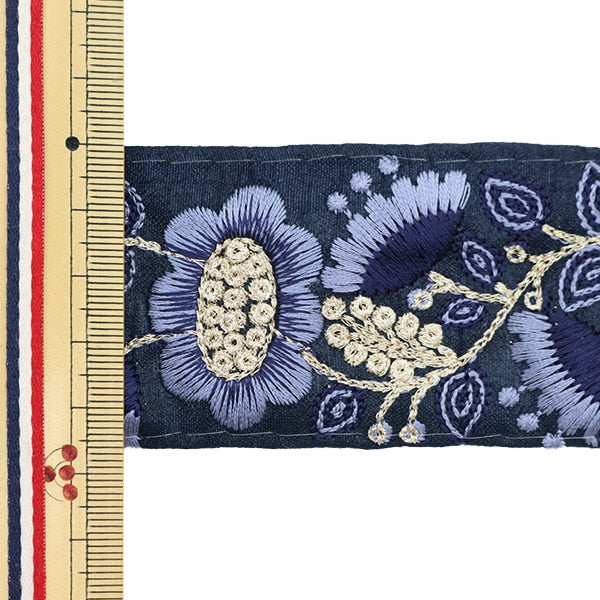 [From quantity 5] HandicraftTrim 『2023 Indian embroidery trim 43205B8]
