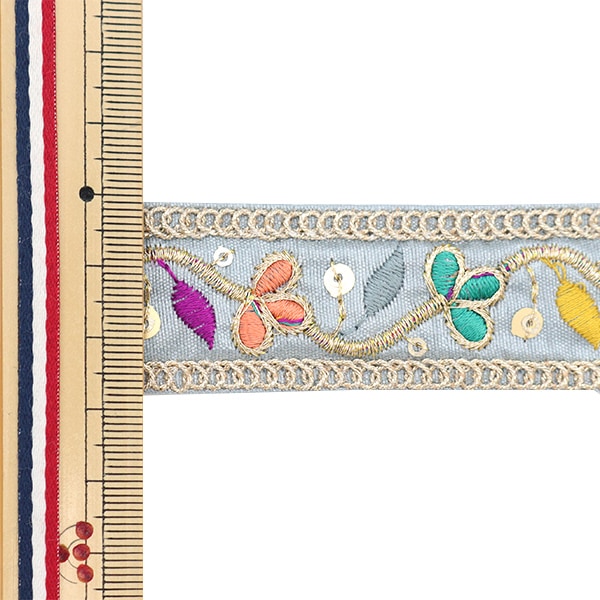 [From quantity 5] HandicraftTrim 『2023 Indian embroidery trim 45910i]
