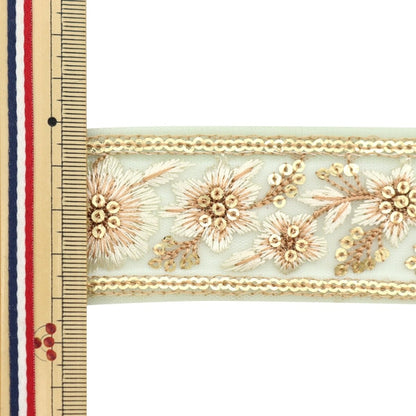 [From quantity 5] HandicraftTrim 『2023 Indian embroidery trim 46033#4』