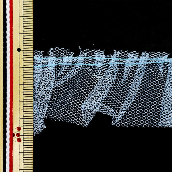 [수량 5에서] 레이스 "Tulle Box Frill 2023 4 No. 4 Color Sax 535F-4"