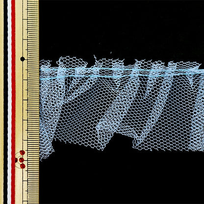 [수량 5에서] 레이스 "Tulle Box Frill 2023 4 No. 4 Color Sax 535F-4"