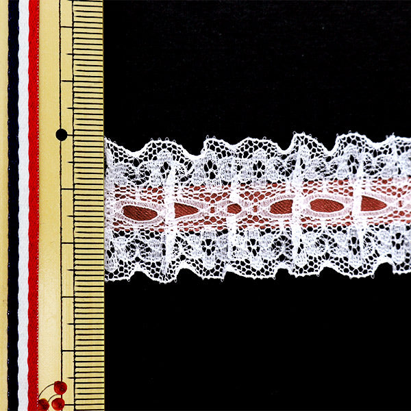 [수량 5에서] 레이스 "리본Russell Frill 2023 너비 약 2.5cm 5 컬러 12432RB-5]