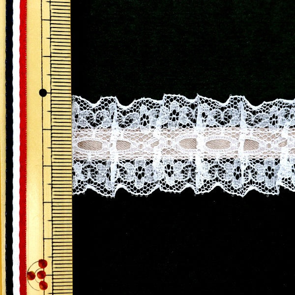 [수량 5에서] 레이스 "리본Russell Frill 2023 너비 약 2.5cm 11 컬러 12432RB-11]