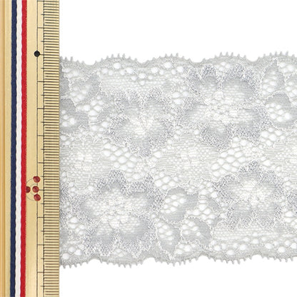 [الكمية من 5] الدانتيلالشريطشريط "دانتيل مطاطي 2023 عرض حوالي 75 ملم رمادي 272279R"