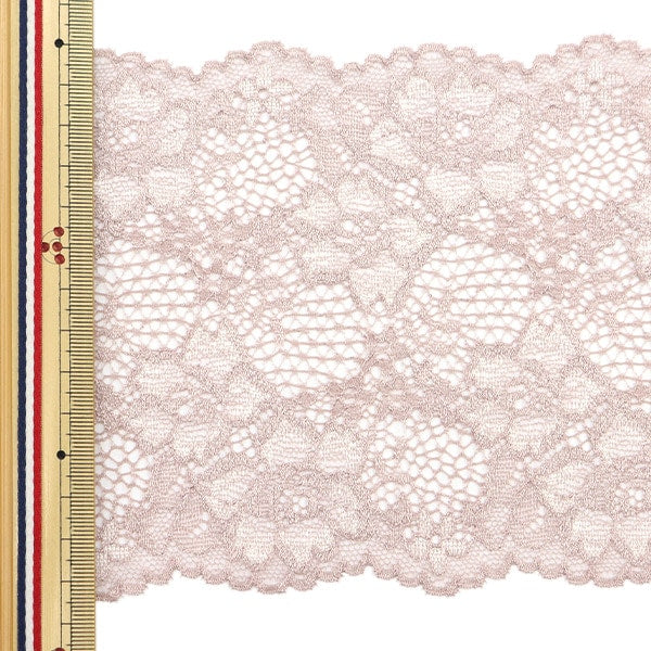 [Dalla quantità 5] razzaNastroNastro "Larghezza del pizzo elastico 2023 circa 13 cm Mocha 71R"