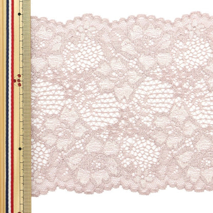 [Dalla quantità 5] razzaNastroNastro "Larghezza del pizzo elastico 2023 circa 13 cm Mocha 71R"