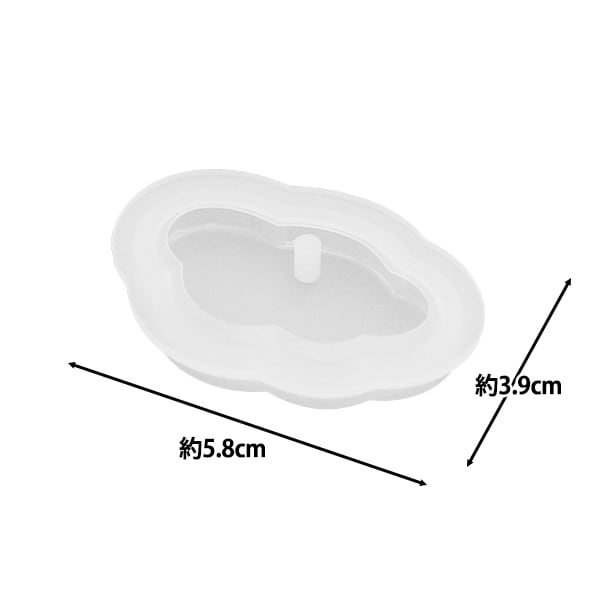 レジンモールド 『シリコンモールド タグシリーズ クラウド H1110』 HARAWOOL 原ウール