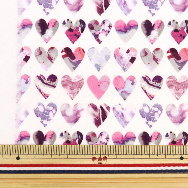 [الكمية من 5] قماش ``Liberty Fabrics Tana Lawn Marble Hearts 3636834-BU'' Liberty Japan Liberty Japan