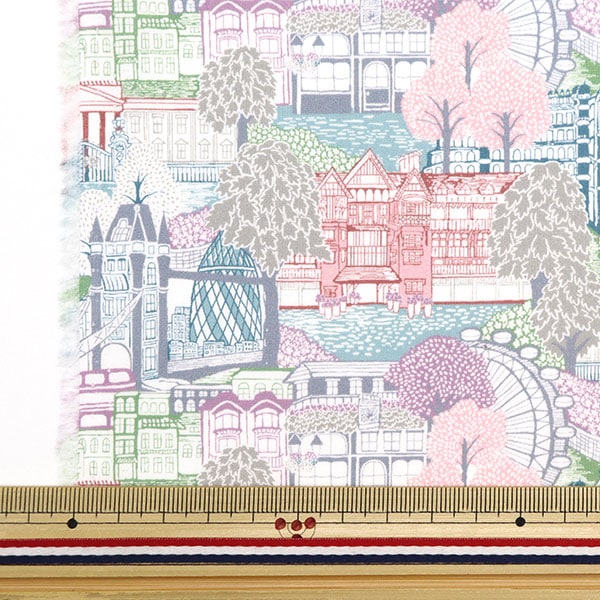 [From quantity 5] Fabric "Liberty Fabric Tana lawn Capital Views 3636845-BU] Liberty Japan