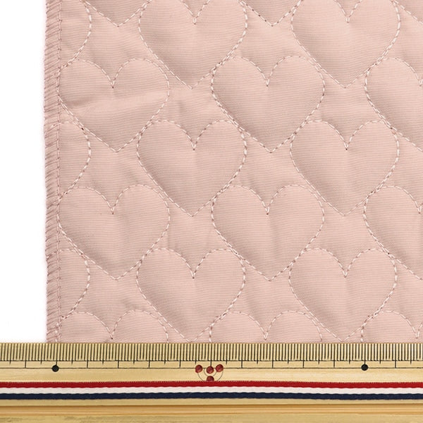 [From quantity 5] Fabric "Quilting Nerori Rose Heart Quilt Pink NRF-05H-P"