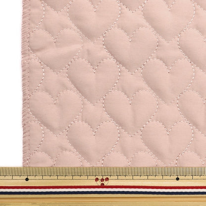 [수량 5에서] 천・원단 "퀼팅 Nerori Rose Heart Quilt Pink NRF-05H-P"