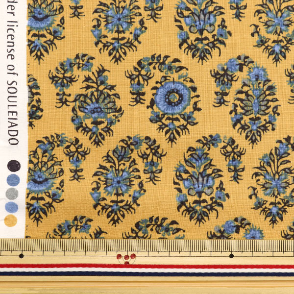 [De la cantidad 5] Fabric "Soulleiado Soleado Vintage Feel Pondichel Mustardo SLFCV-103B"