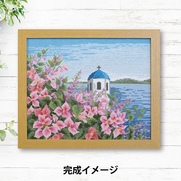 Embroidery kit "Onoe Megumi European landscape of Bougainvillea 7577" Olympus