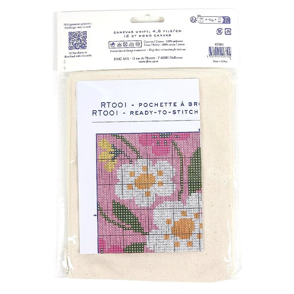 Embroidery kit "Women's Titch Stitch Pouch S RT001" DMC Dewem Sea