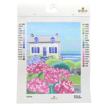 Embroidery kit "Print Canvas Brittany C2210" DMC Dewem Sea