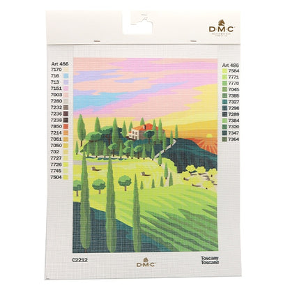 Embroidery kit "Print Canvas Tuscany C2212" DMC Deem Sea