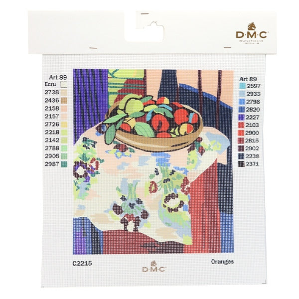 刺しゅうキット 『プリントキャンバス オレンジ C2215』 DMC ディー