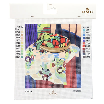 Embroidery kit "Print Canvas Orange C2215" DMC Dewem Sea