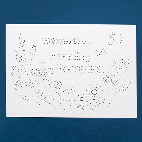 Embroidery kit "YarnPaper embroidery welcome board flower garden H435-003] Hamanaka