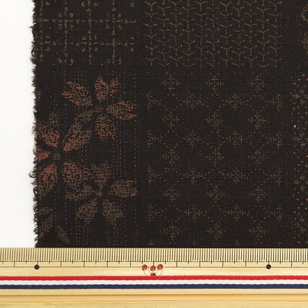 [Dalla quantità 5] tessuto "Southern Cross Japanese Pattern Kouge Tea SK-7500-2B"