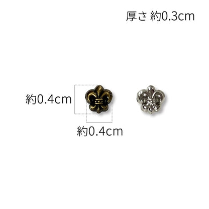 Handicraft parts "Dold dress part with foot mini button Yuri DDP-30"