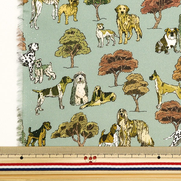 [الكمية من 5] قماش "Liberty Fabrics Tanah Lawn Hyde Park Hounds 363J7301-A" Liberty Japan Liberty Japan