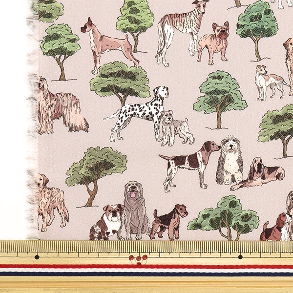 [الكمية تبدأ من 5] قماش “Liberty Fabrics Tana Lawn Hyde Park Hounds 363J7301-C” Liberty Japan Liberty Japan