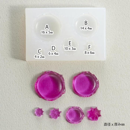 Harzform "Siliziumschimmel Miniatur-Süßigkeiten gegründet B 10-3977"