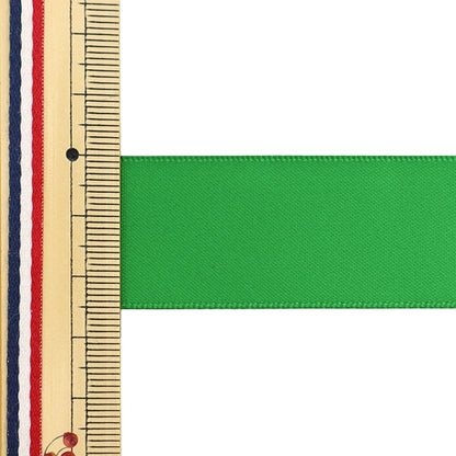 리본 "폴리 에스테르 이중 새틴리본 녹색 25mm x 3m "