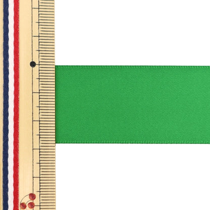 리본 "폴리 에스테르 이중 새틴리본 녹색 28mm x 3m "