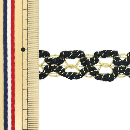 [الكمية من 5] الحرف اليدويةالزركشة 『الزركشة اللامعة ذهبي × أسود 8283 بوصة