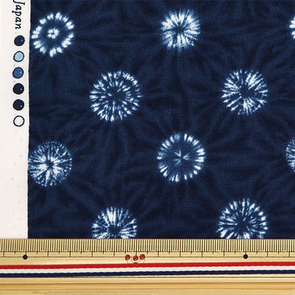 [From quantity 5] Fabric 『Scare Print Aperture wind Japanese pattern round aperture 850257-5-1]