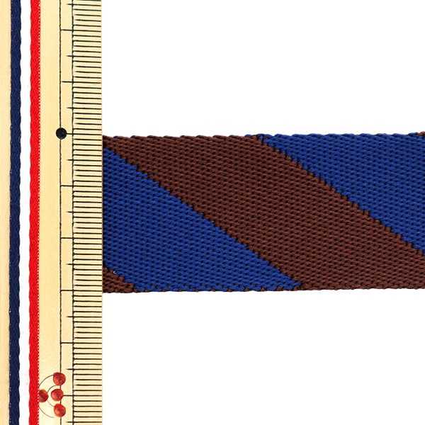 [From quantity 5] Handicraft tape "Echino (Ethino) JacquardTape 30mm width brown x navy ECH-1002-1A " KOKKA