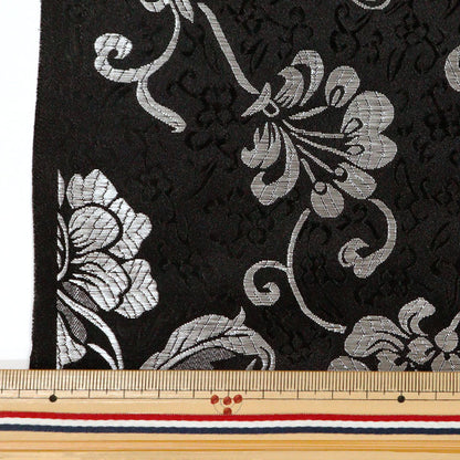 [Aus Menge 5] Stoff "Kostüm China Brocade Phoenix Black Rach X SilverGarn NDC8701-H96bs]