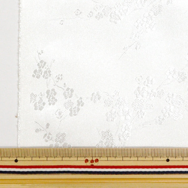 [수량 5에서] 천・원단 "의상 China Brocade Plum Blossom White Ground X White실 NDC8701-U02WW]