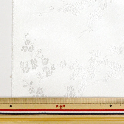 [수량 5에서] 천・원단 "의상 China Brocade Plum Blossom White Ground X White실 NDC8701-U02WW]